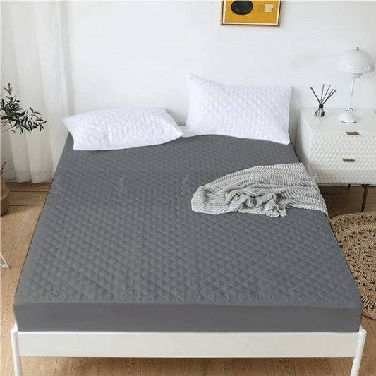 Quilted Waterproof Mattress Protector (Grey Color)