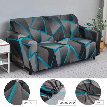 Premium Printed Spandex Sofa Cover – Stretchable, Washable & Stylish Slipcover for All Seasons