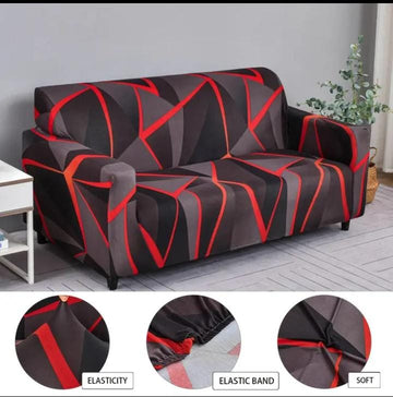 Premium Printed Spandex Sofa Cover – Stretchable, Washable & Stylish Slipcover for All Seasons